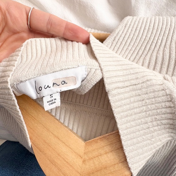 Louna open back rib tie sweater - Picture 7 of 7